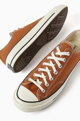 Converse brown leather low deals