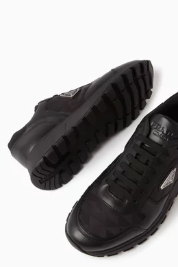 Prada prax 01 outlet leather sneakers