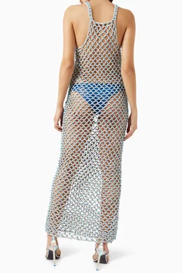 Beaded fishnet dress hotsell