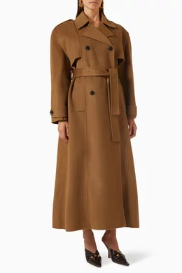 Padded trench coat hotsell