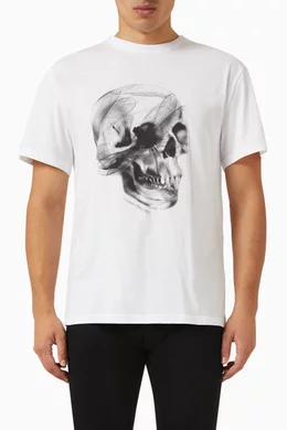 Buy Alexander McQueen Multicolour Graphic print T shirt in Organic Cotton jersey for Men in UAE Ounass
