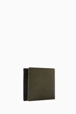 Buy Alexander McQueen Brown Graffiti Bi fold Wallet in Calf