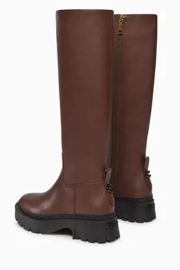 Coach flat new arrivals boots