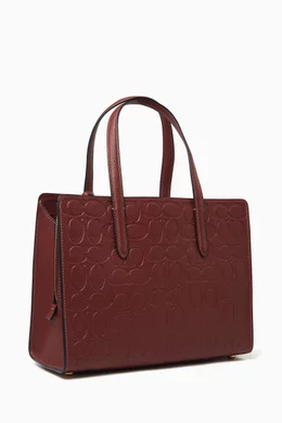 Coach charlie 28 oxblood on sale
