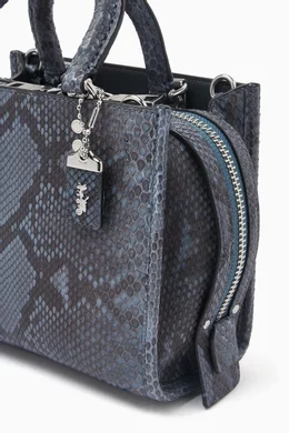 Buy Coach Blue Rogue 20 Bag in Python Leather for Women in UAE