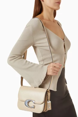 Coach white mini bag shop