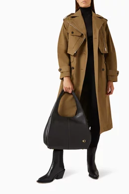 Coach textured leather shoulder bag hot sale