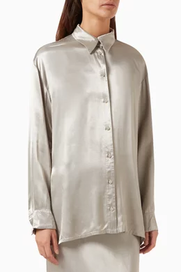 Grey long sleeve shirt sale