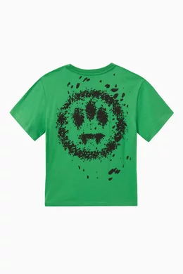 Buy Barrow Green Graphic Logo print T shirt in Cotton for Boys in UAE