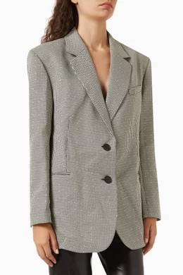 Oversized gray blazer online