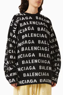 Balenciaga logo sweater sale outlet