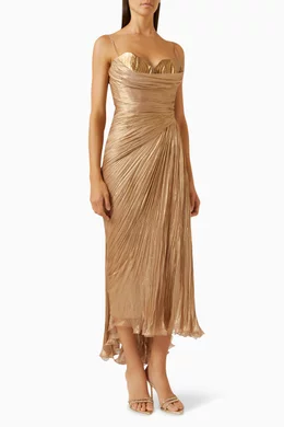 Maria lucia shop hohan gold dress