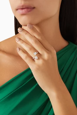 Swarovski attract discount heart ring