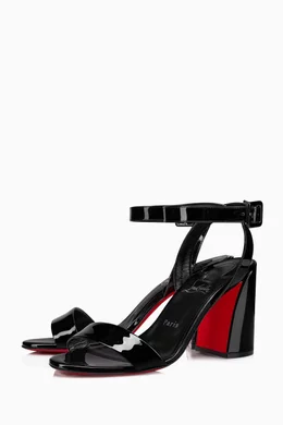 Black patent dress sandals clearance