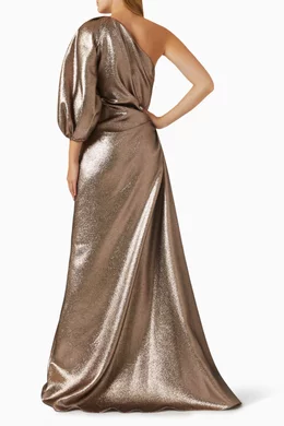 One shoulder embellished dress online