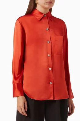 Orange deals dress blouse