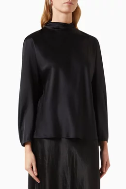 Vince silk hotsell turtleneck