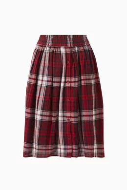 Buy Tommy Hilfiger Multicolour Tartan Check Paperbag Skirt in