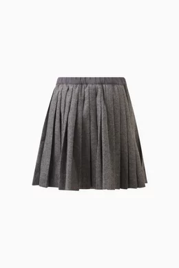 Grey pleated skirt cheap