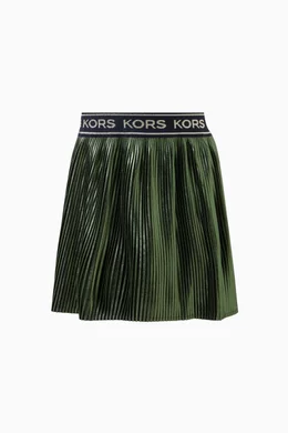 Michael kors on sale green pleated skirt