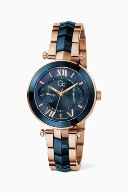 Buy GC Blue Illusion Quartz Stainless Steel Watch 36.5mm for