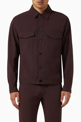 Twill trucker jacket discount