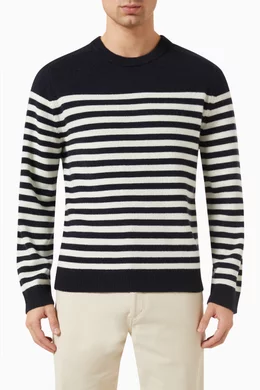 Striped sweater mens sale