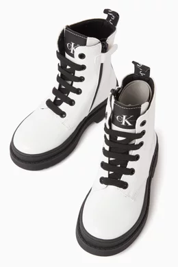 Calvin klein sale lace up boots