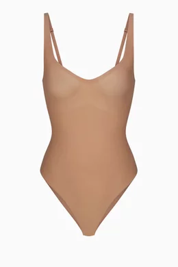 Buy SKIMS Brown Foundations Moulded Brief Bodysuit for Women in UAE