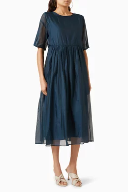 Organza outlet midi dress