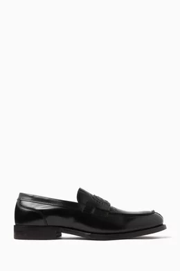 Tommy hilfiger hot sale black loafers