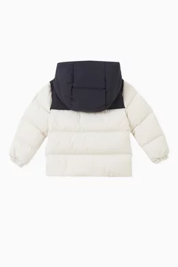Buy Moncler Enfant White Joe Puffer Jacket in Recycled Polyester