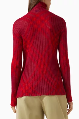 Red new arrivals burberry sweater