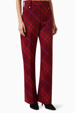 Red burberry pants store