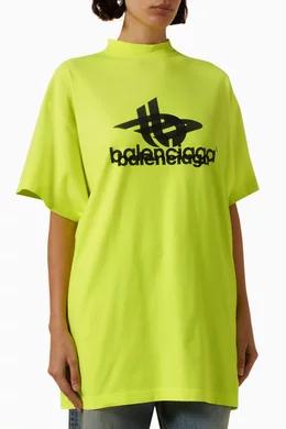 Balenciaga yellow t 2025 shirt