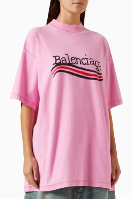 Balenciaga t shirt womens pink clearance