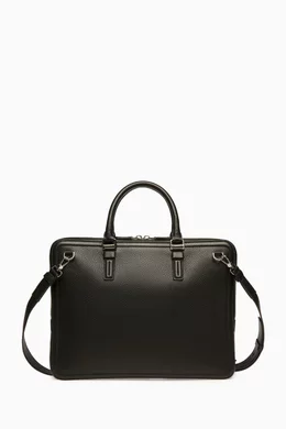 Buy Bally Black Sergy Laptop Bag in Leather for Men in UAE Ounass