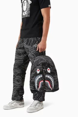 Buy A Bathing Ape Black Camo Shark Backpack for Men in UAE Ounass