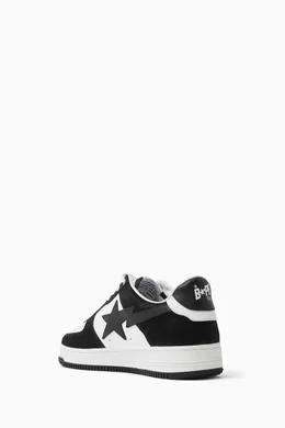Buy A Bathing Ape Black BAPE STA 1 M1 Sneakers in Leather Suede