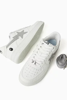 Buy A Bathing Ape White BAPE STA 3 M1 Sneakers in Leather for Men in UAE Ounass