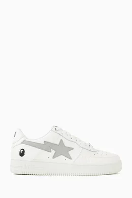 Buy A Bathing Ape White BAPE STA 3 M1 Sneakers in Leather for Men
