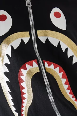 Buy A Bathing Ape Black Glitter Shark T shirt in Cotton for Men in
