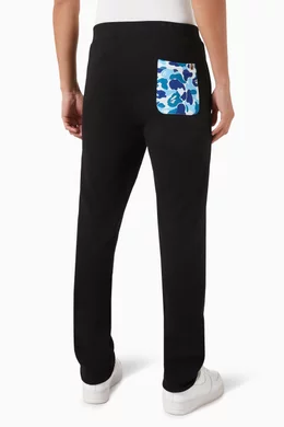 Buy A Bathing Ape Black Camo Shark Sweatpants in Cotton fleece for Men in UAE Ounass