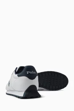 Buy Polo Ralph Lauren White Junior Train 89 Sneakers in Faux