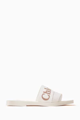 Chloe white on sale slides