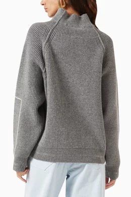 Oversized polo deals neck