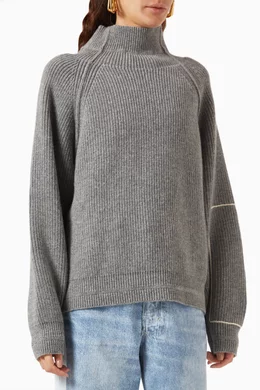 Oversized cheap polo neck
