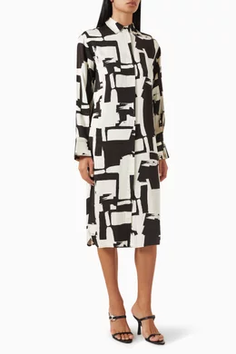 Buy Day Birger et Mikkelsen Black Berry Printed Dress in Viscose for