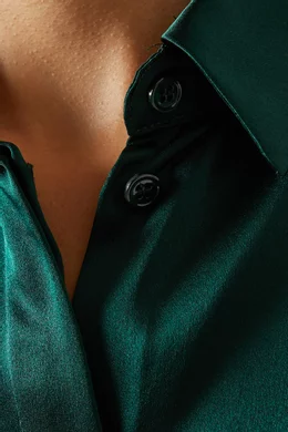 Green slim fit shirt clearance