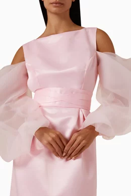 Oversized top pink dress